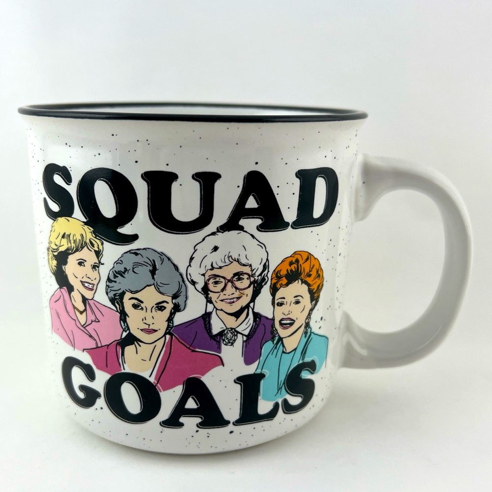 Golden Girls Squad Goals 20 Oz Ceramic Coffee Mug Cup Best Friend Gift EUC